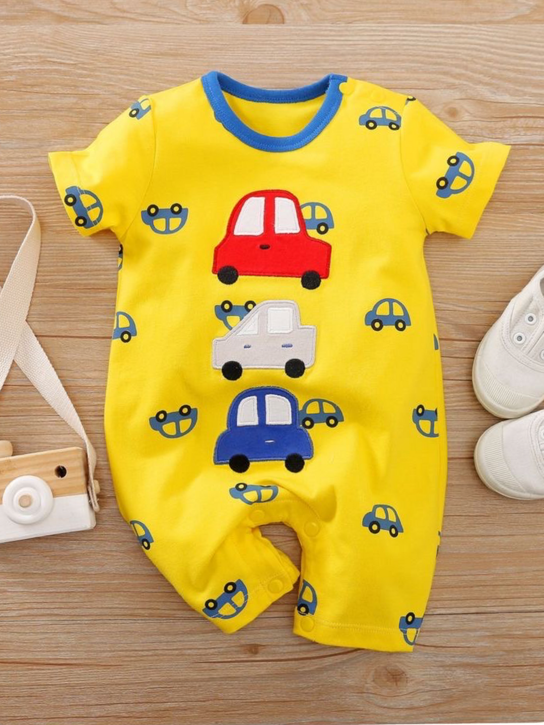 YELLOW CAR ROMPER