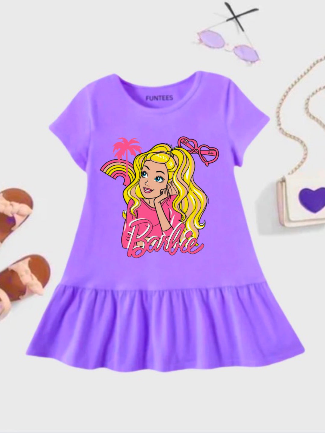 PURPLE BARBIE SUMMER FROCK