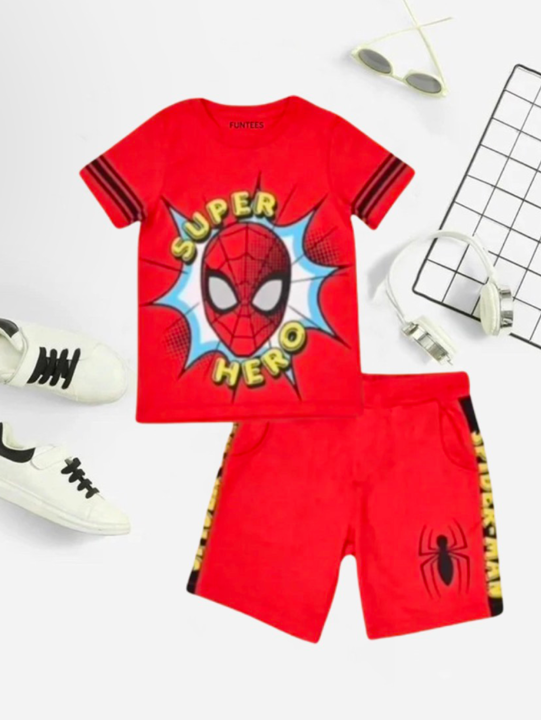 SPIDER MAN SHORT SET