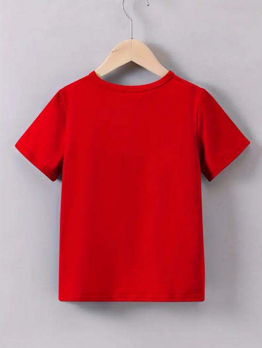 RED LEOPARD TEE