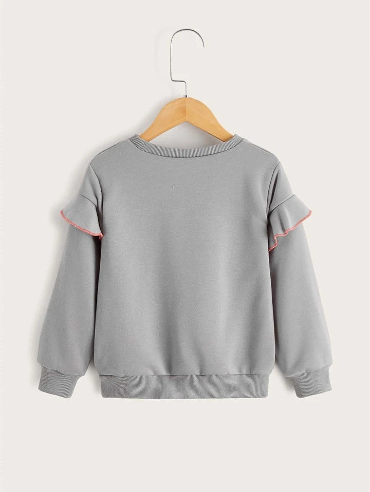 BLESS YOU FLEECE FRIL SWEATSHIRT