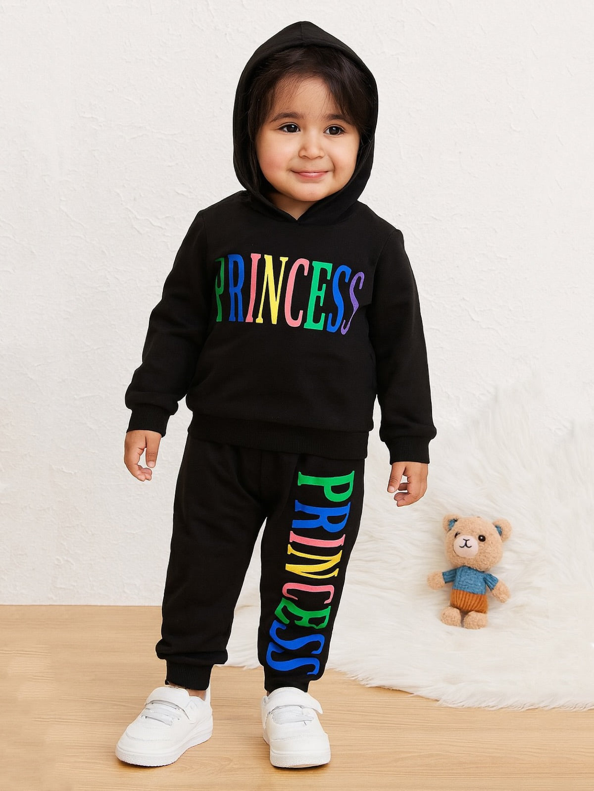 BLACK PRINCESS FLEECE PAIR