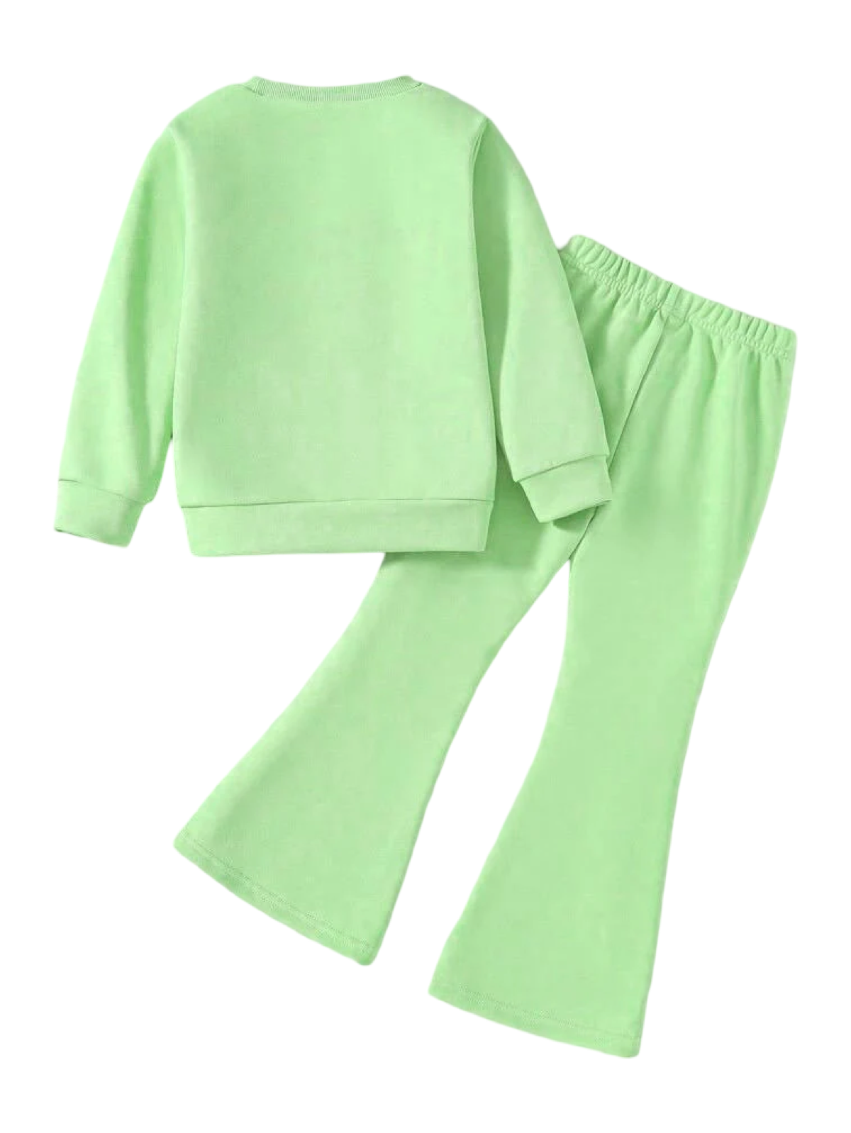 GREEN UNICORN WIDE LEG FLEECE PAIR