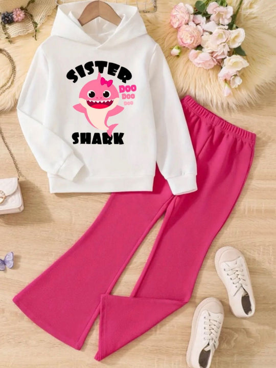 SISTER SHARK WIDE LEG FLEECE PAIR