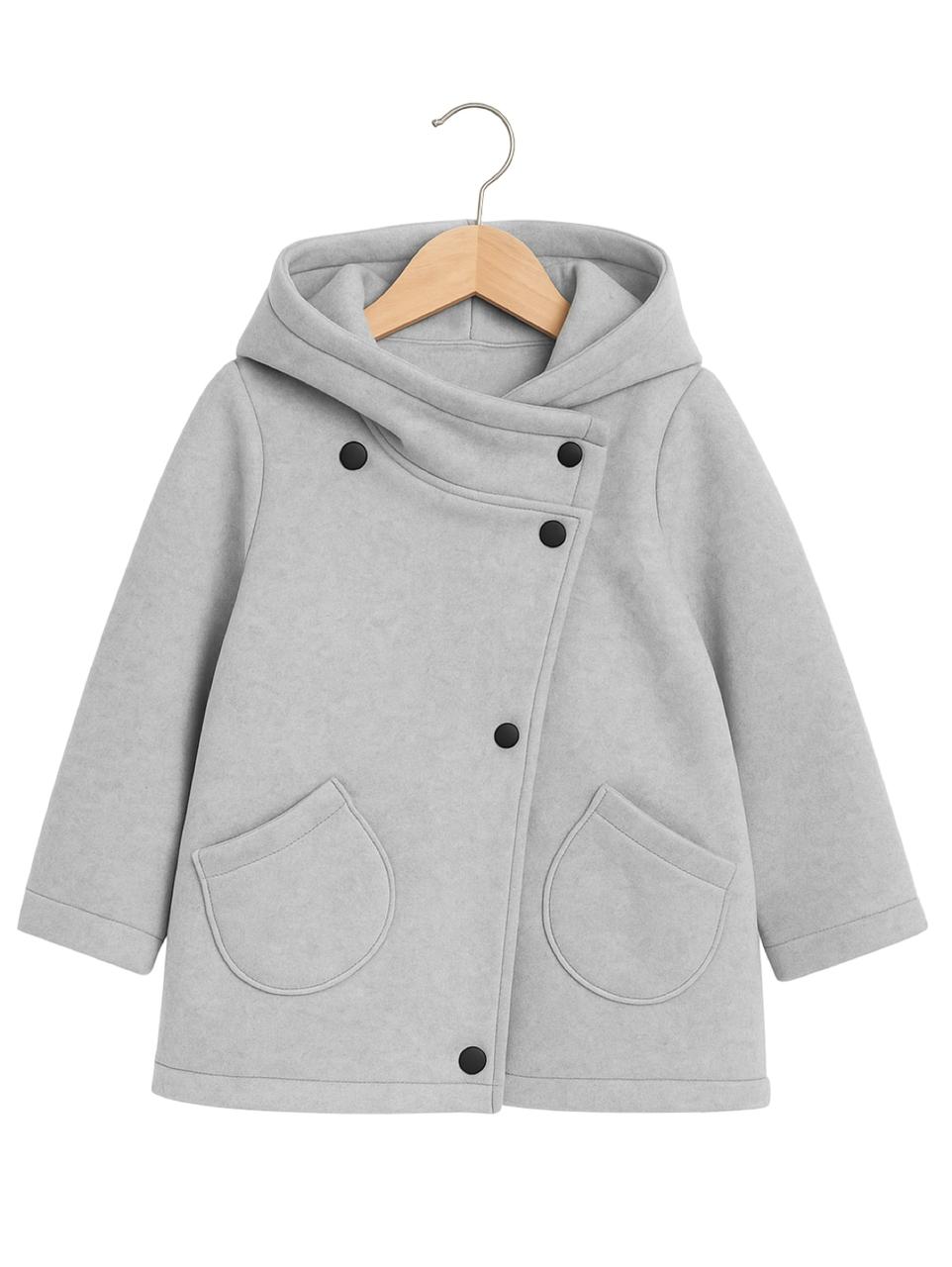 GREY SNUG FLEECE COAT