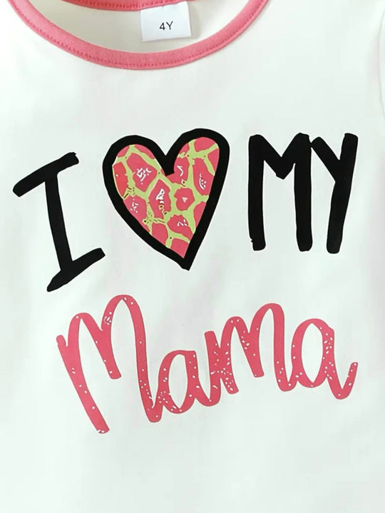 I LOVE MAMA WIDE LEG SUMMER SET