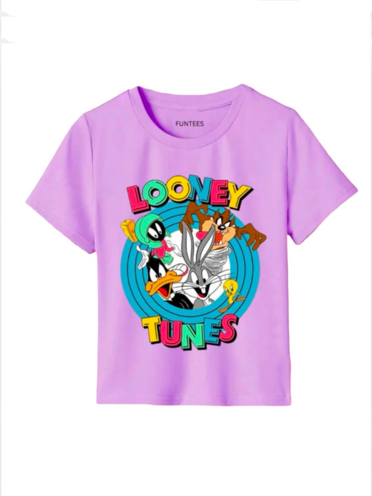 PURPLE LOONEY TUNES TEE
