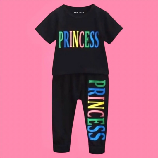 BLACK PRINCESS TROUSER SET