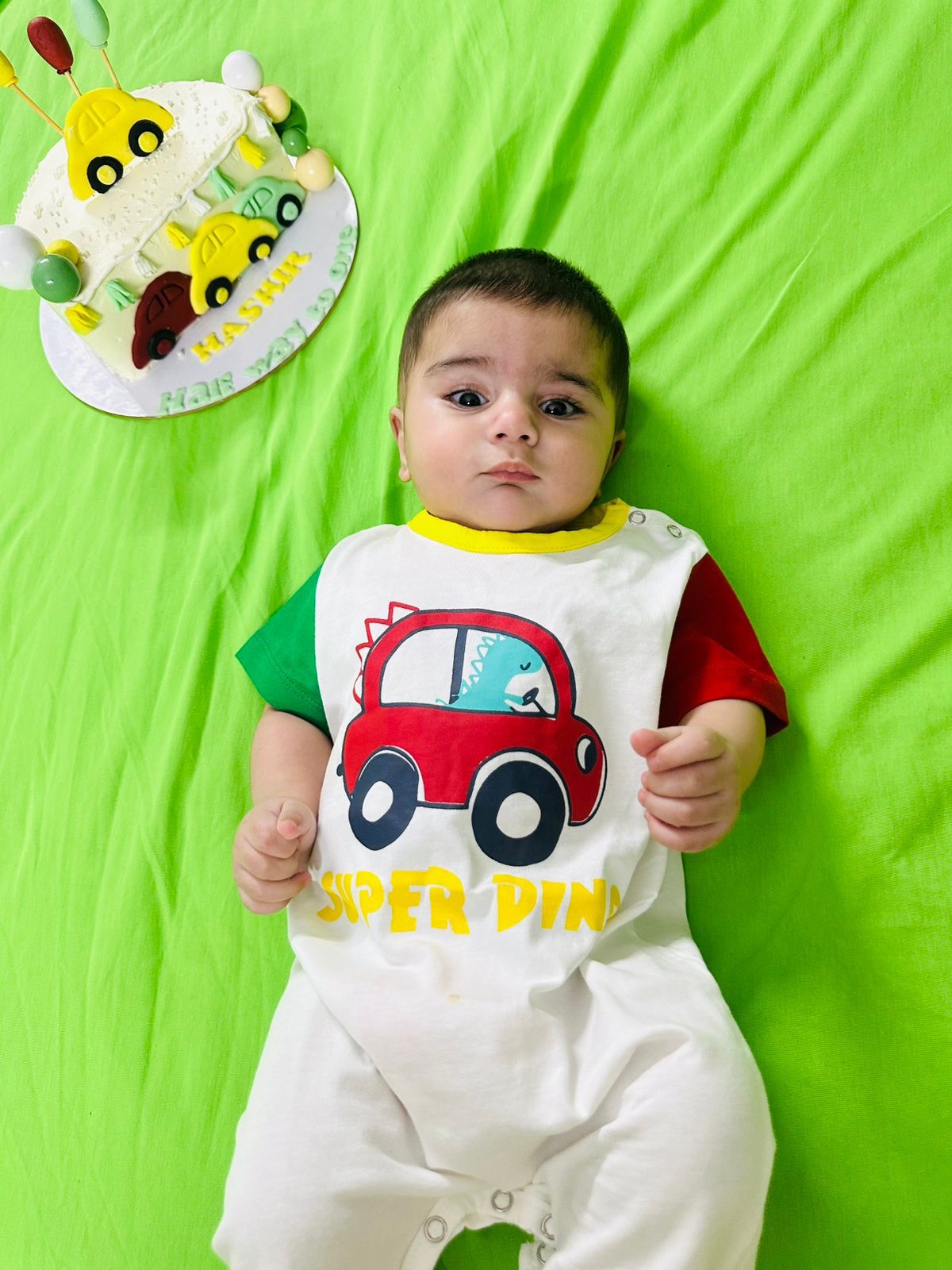 SUPER DINO RIDE ROMPER