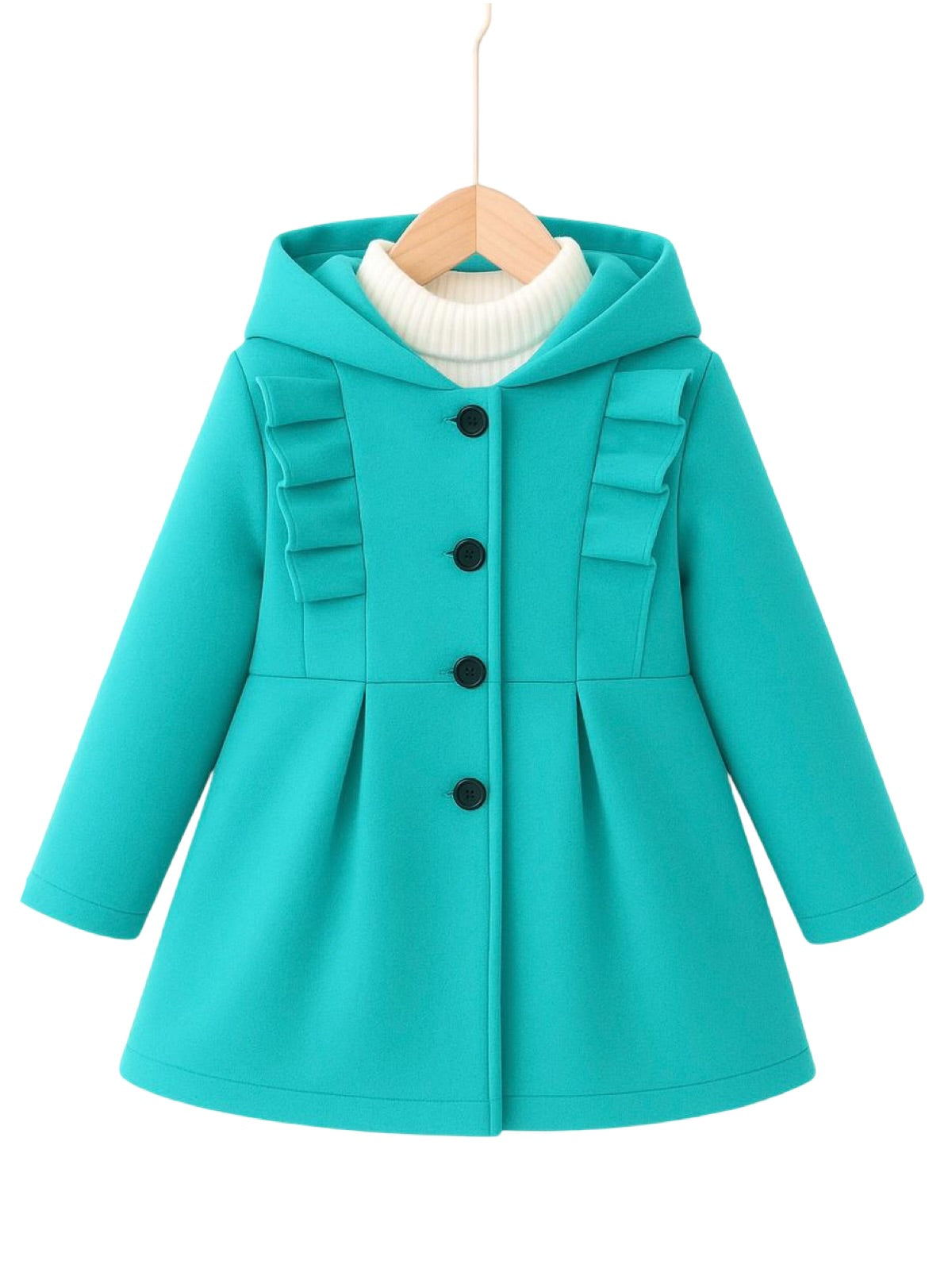 AQUA PRINCESS FLEECE COAT