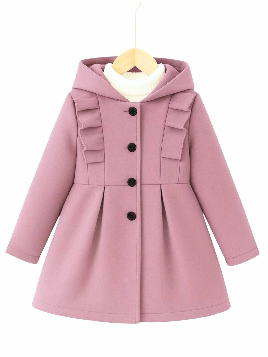 TEA PINK PRINCESS FLEECE COAT