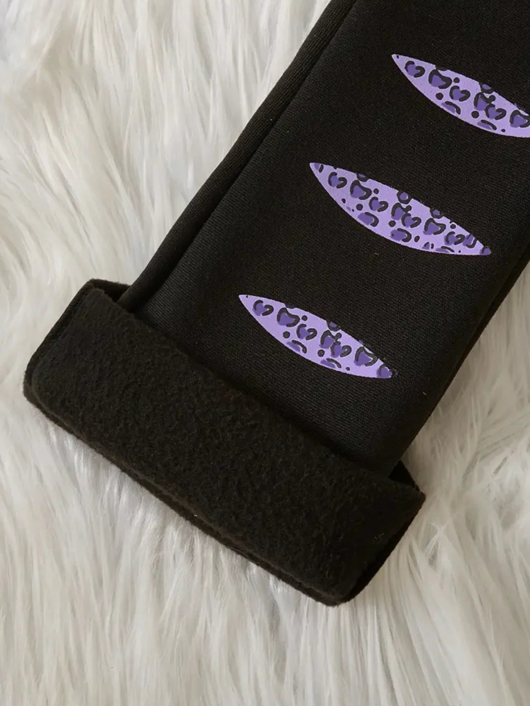 PURPLE GIRL WIDE LEG FLEECE PAIR