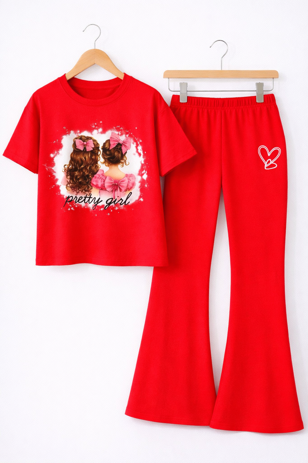 RED PRETTY GIRL SUMMER SET