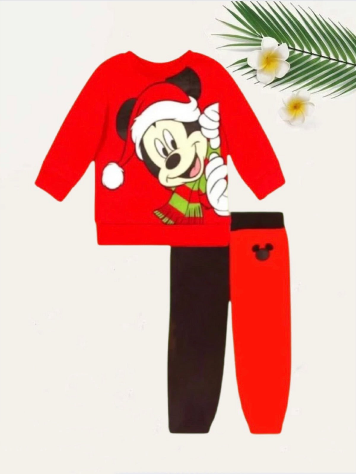 RED MICKEY FLEECE PAIR