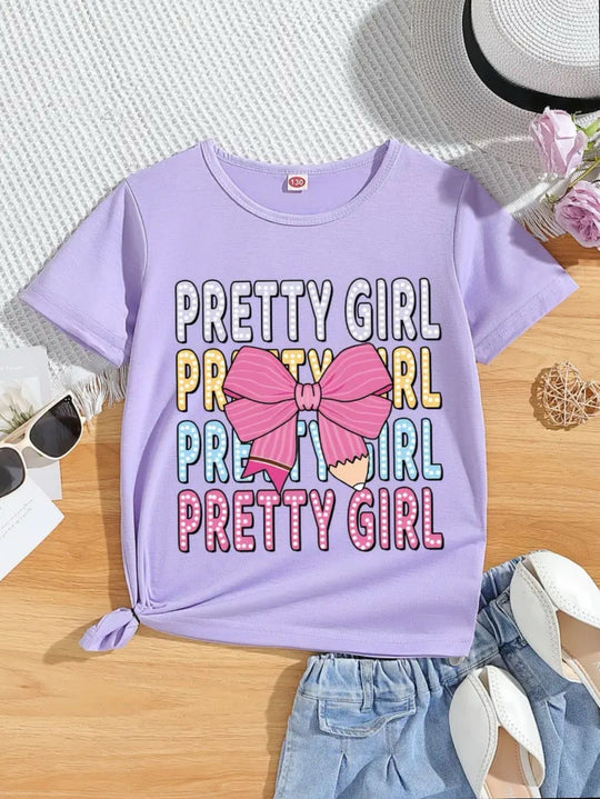 PURPLE PRETTY GIRL TEE