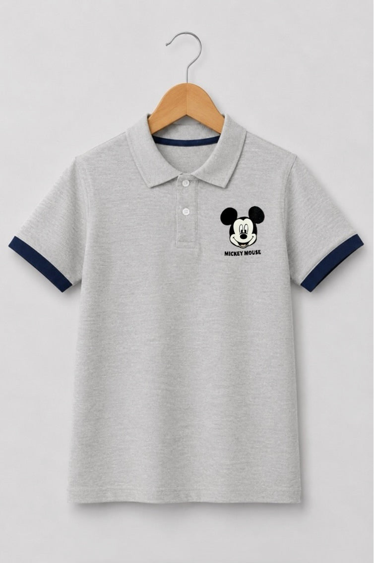GREY MICKEY POLO