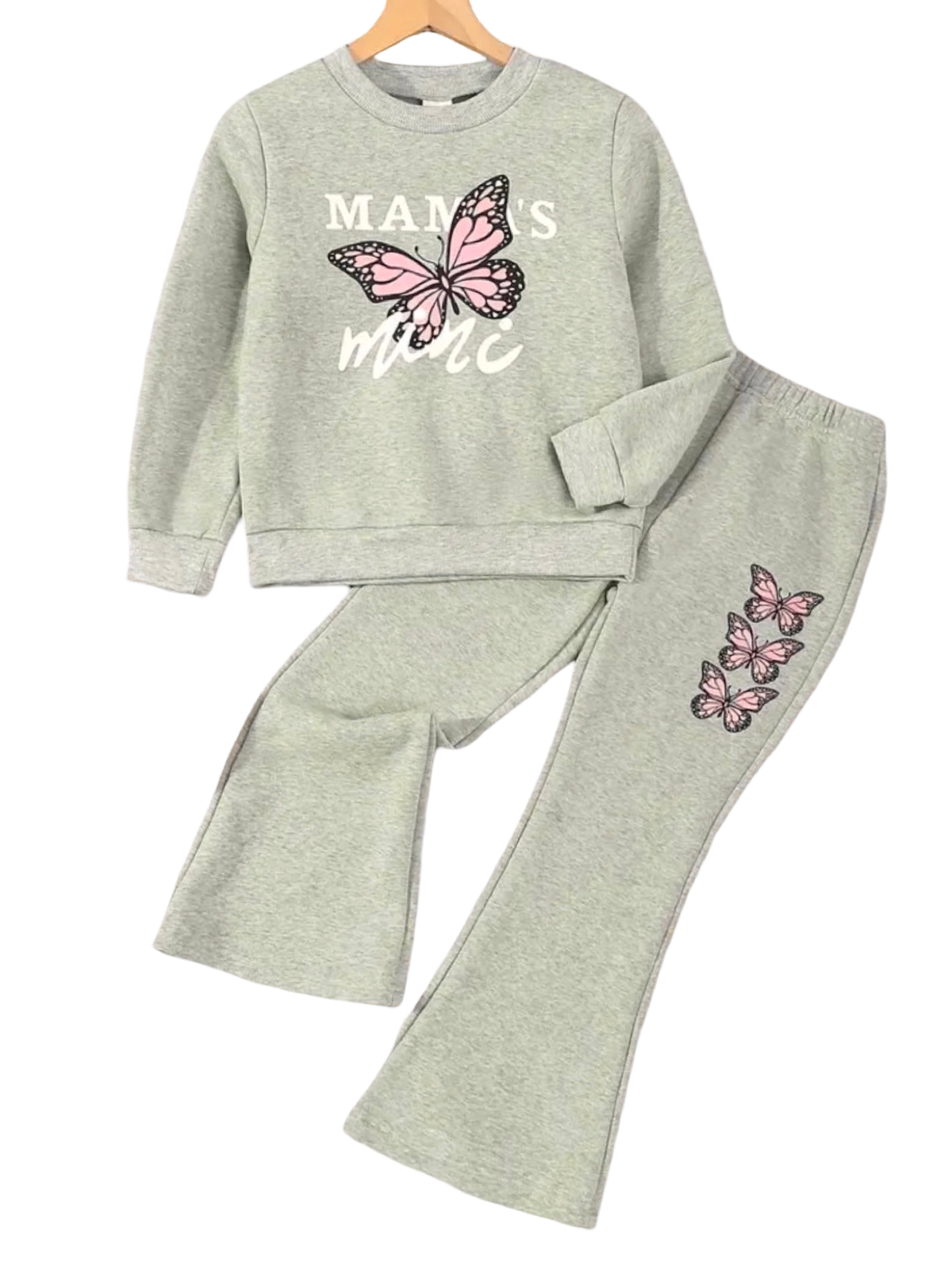 GREY MAMA’S MINI WIDE LEG FLEECE PAIR