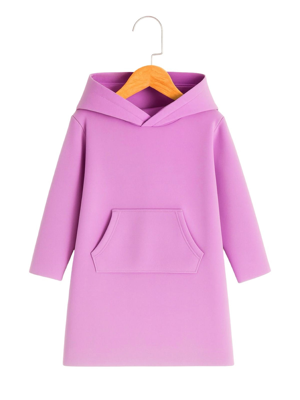 LILAC LONG FLEECE HOODIE