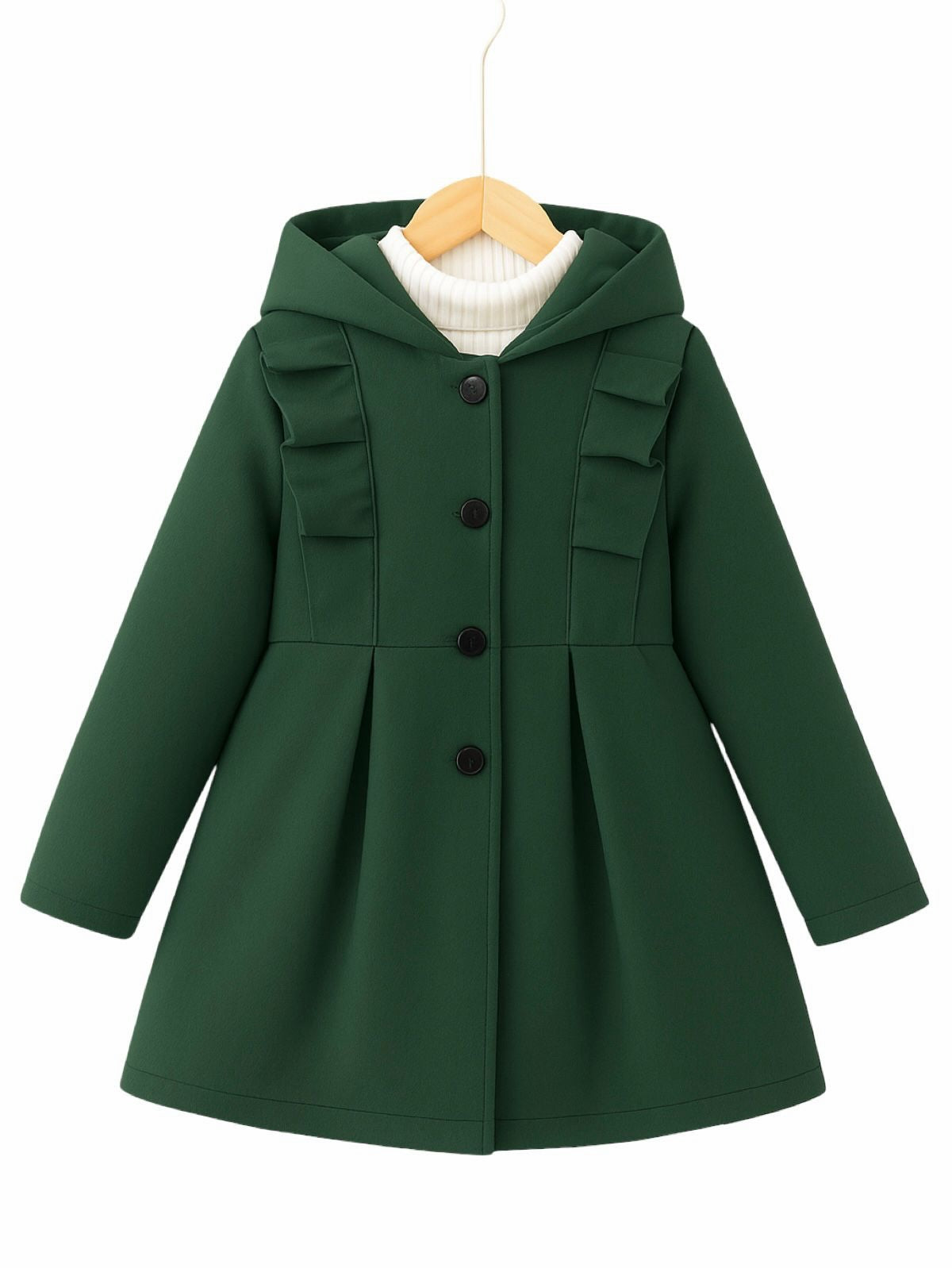 GREEN FLEECE COAT