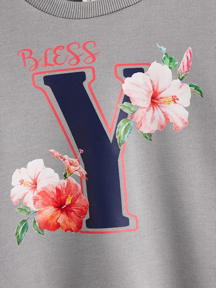 BLESS YOU FLEECE FRIL SWEATSHIRT
