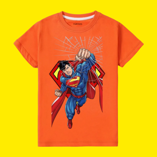 ORANGE SUPER MAN TEE