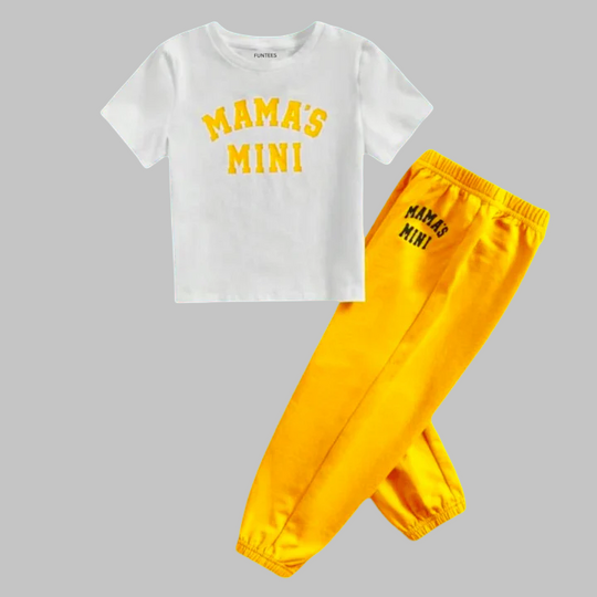 YELLOW MAMA’S MINI TROUSER SET