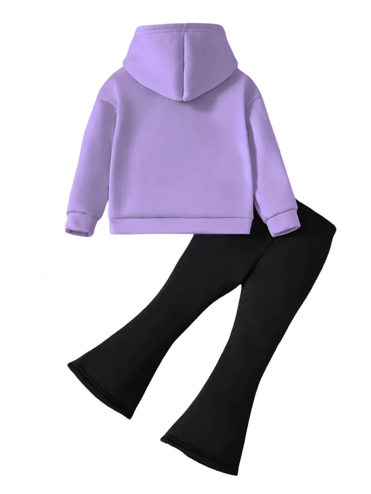 PURPLE GIRL WIDE LEG FLEECE PAIR