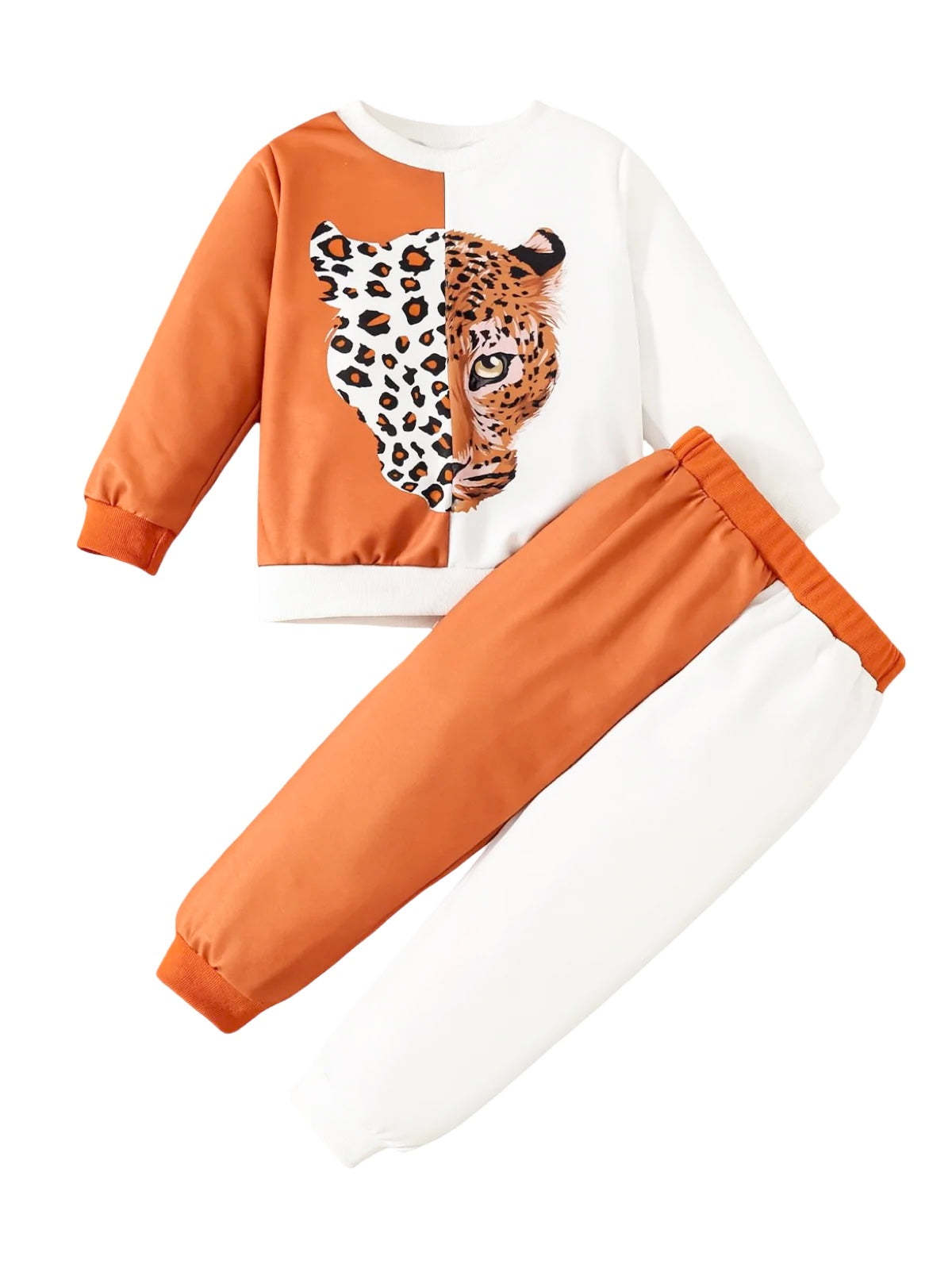 LEOPARD PANNEL FLEECE PAIR