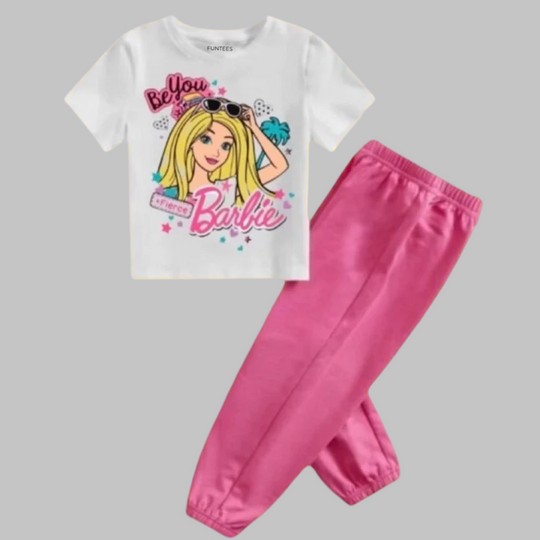 WHITE BARBIE SUMMER TROUSER SET