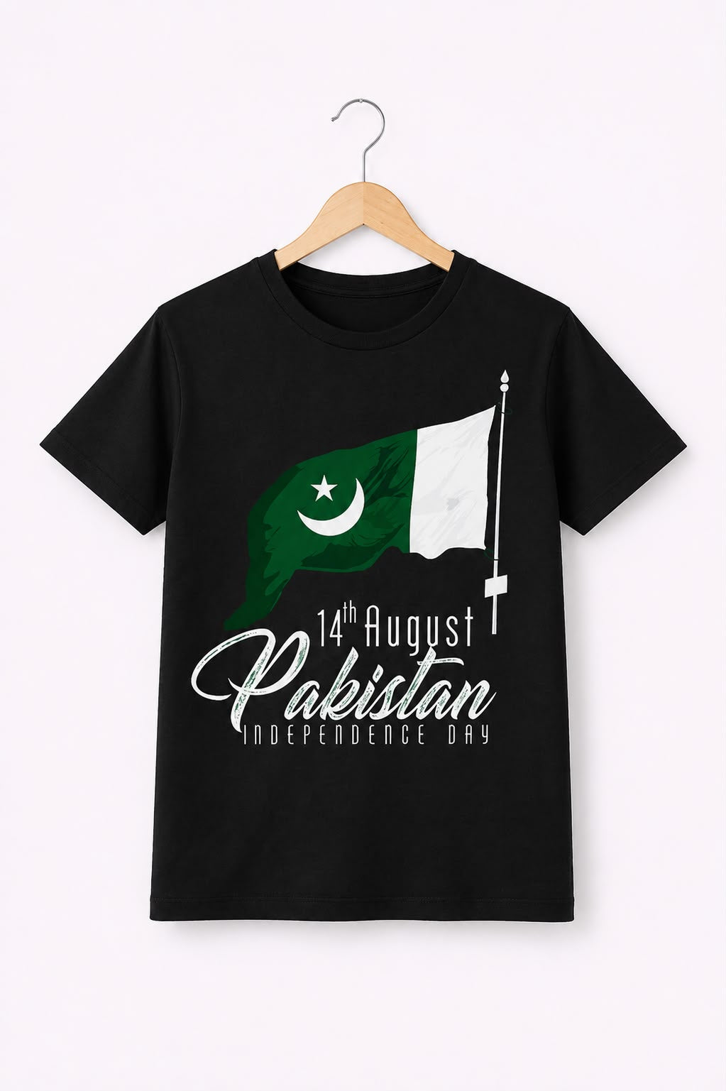 BLACK 14 AUGUST TEE