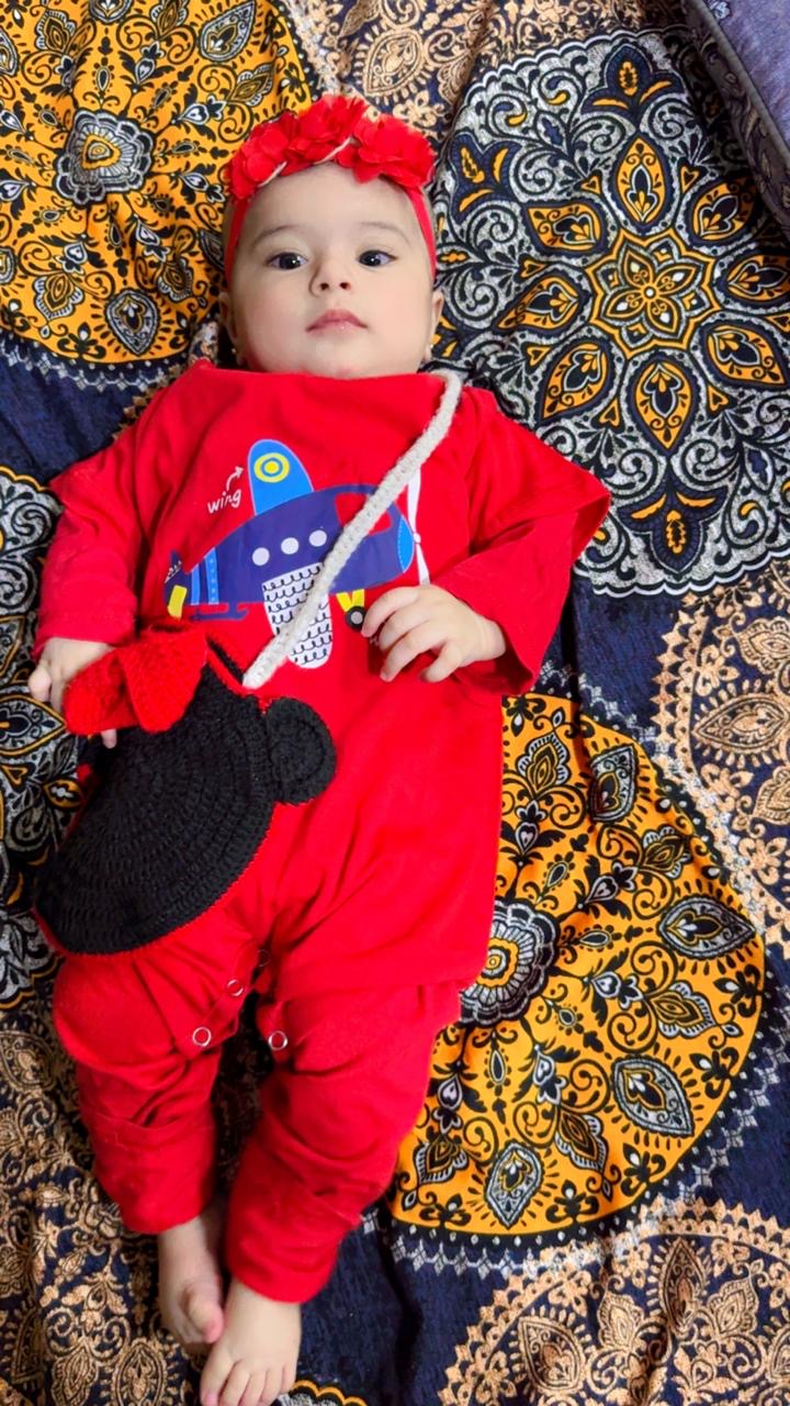 RED HELICOPTER ROMPER