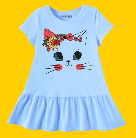 SKY CAT SUMMER FROCK