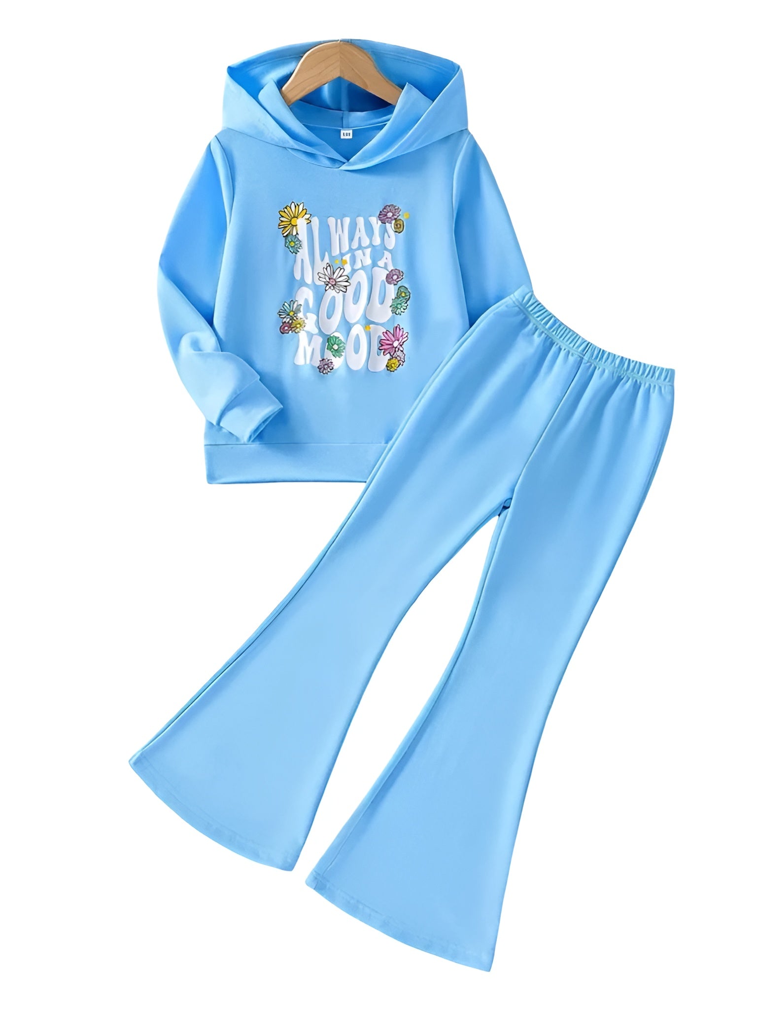 SKY GOOD MOOD WIDE LEG FLEECE PAIR