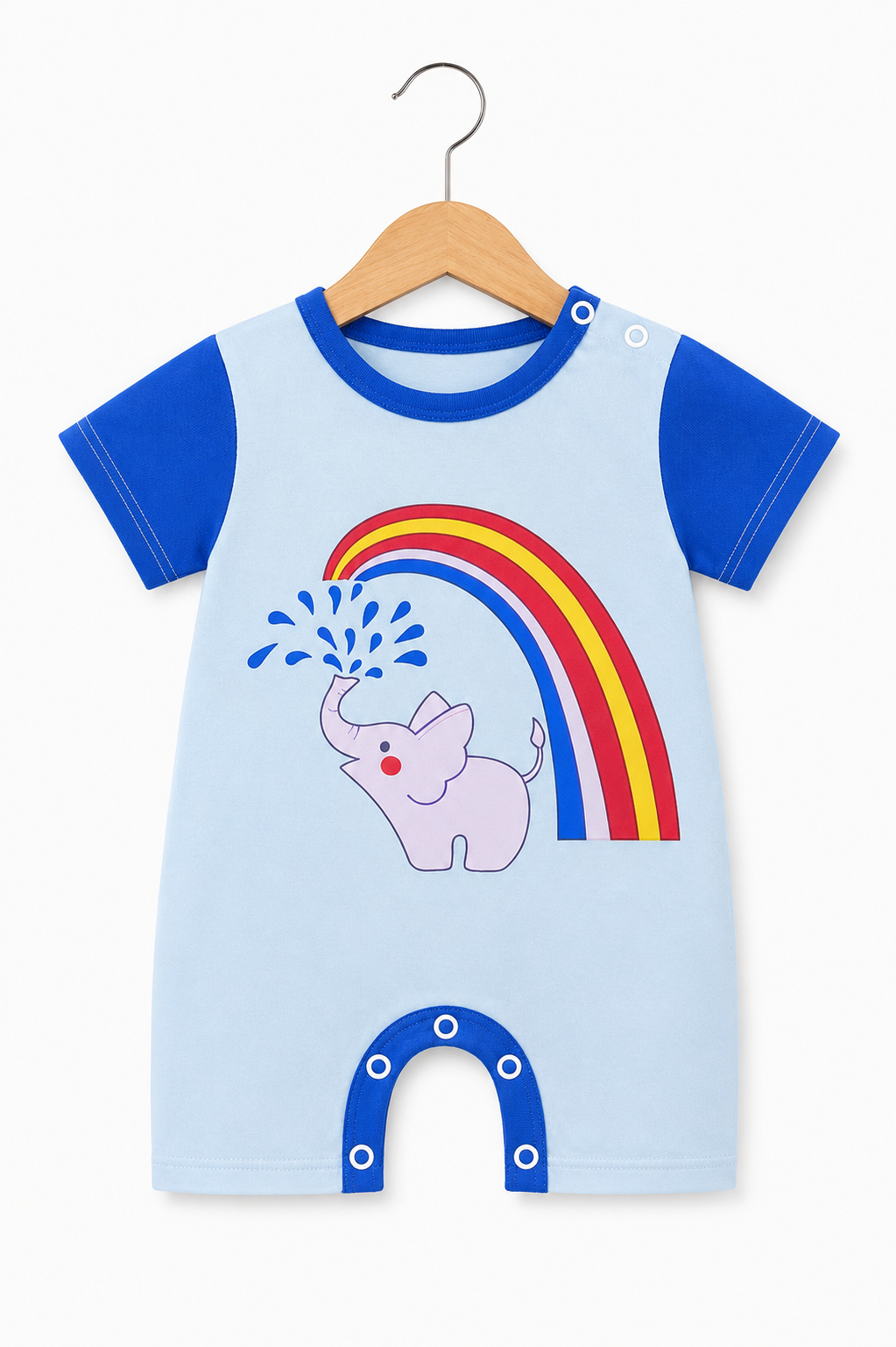 COLORFUL ELEPHANT ROMPER
