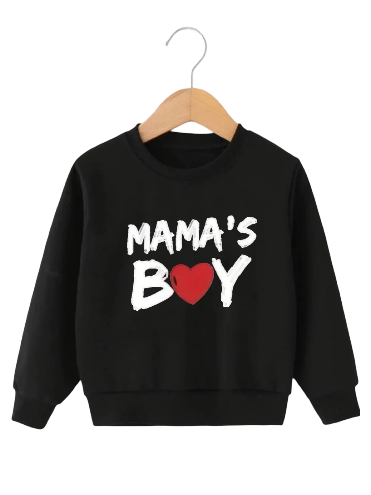 BLACK MAMA’S BOY FLEECE SWEATSHIRT