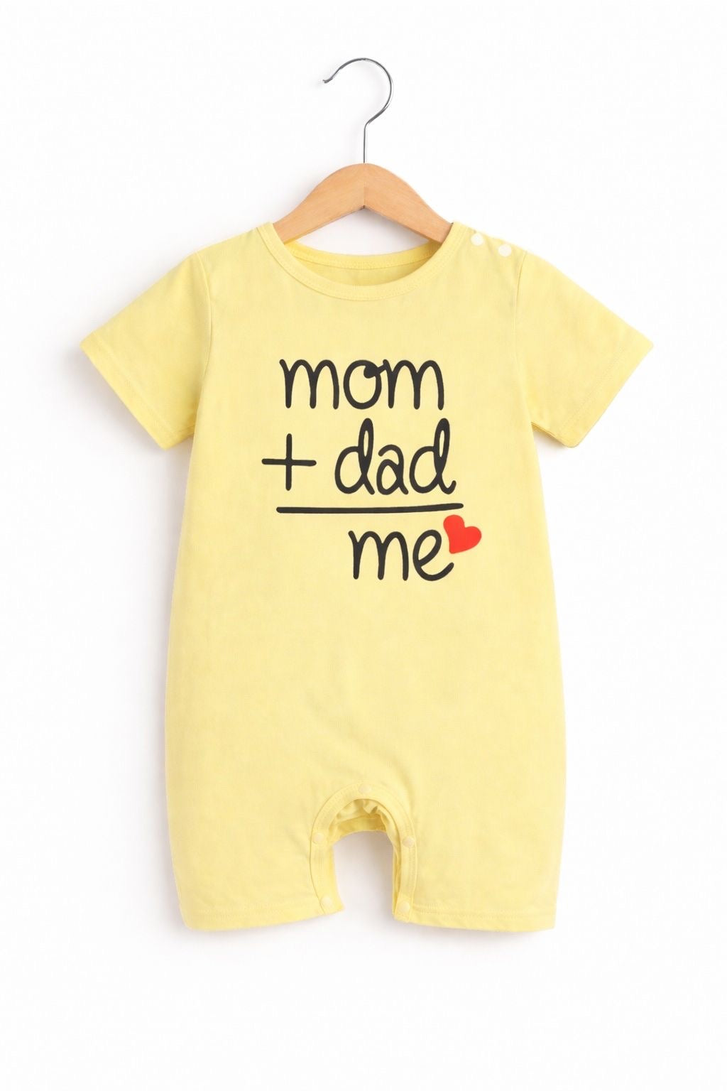 YELLOW MOM + DAD ROMPER