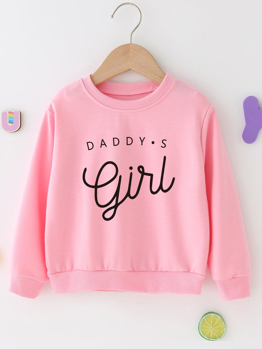 PINK DADDY’S GIRL FLEECE SWEATSHIRT