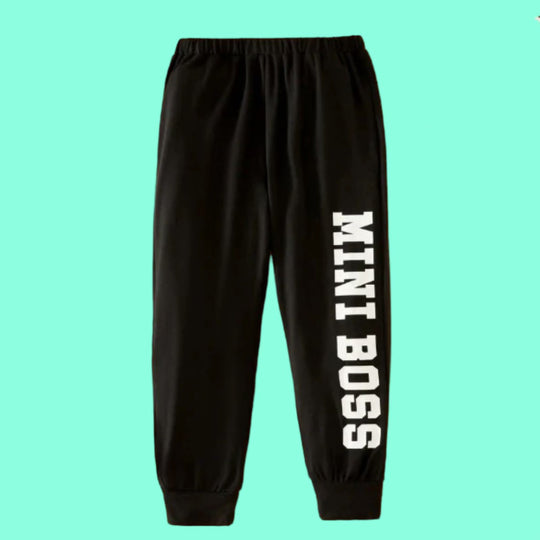 BLACK MINI BOSS SUMMER TROUSER