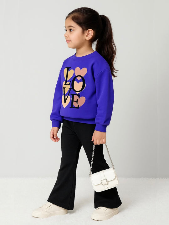 ROYAL LOVE WIDE LEG FLEECE PAIR