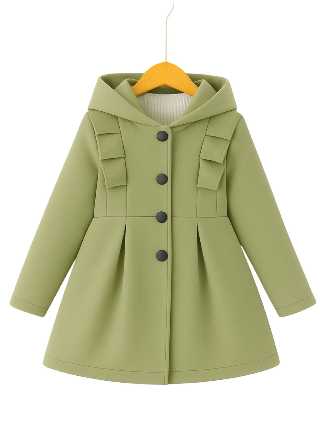 OLIVE FLEECE COAT