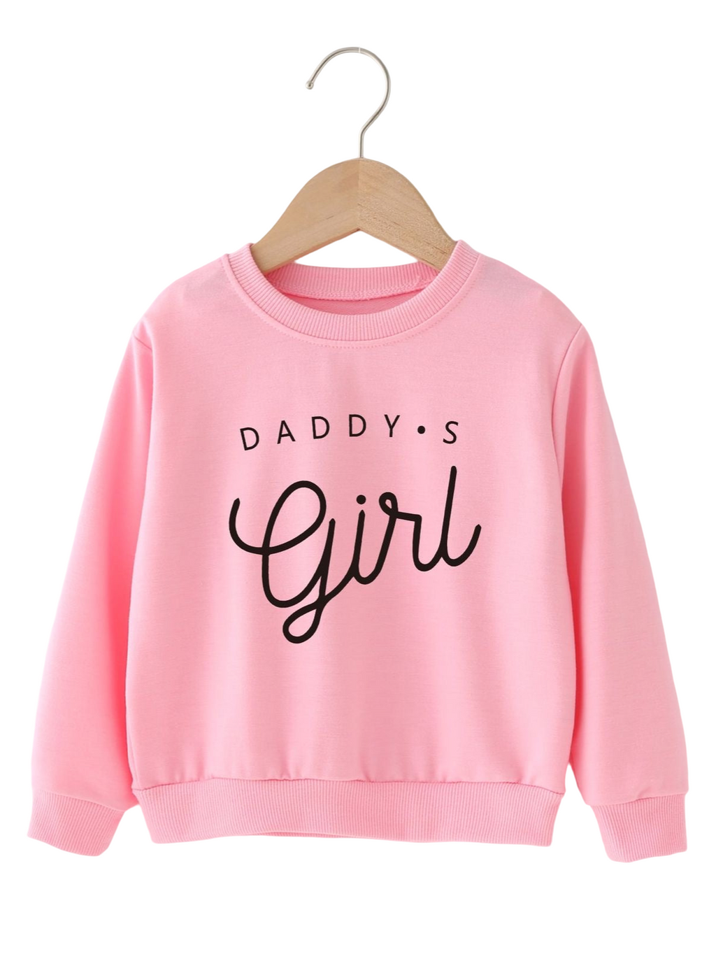 PINK DADDY’S GIRL FLEECE SWEATSHIRT