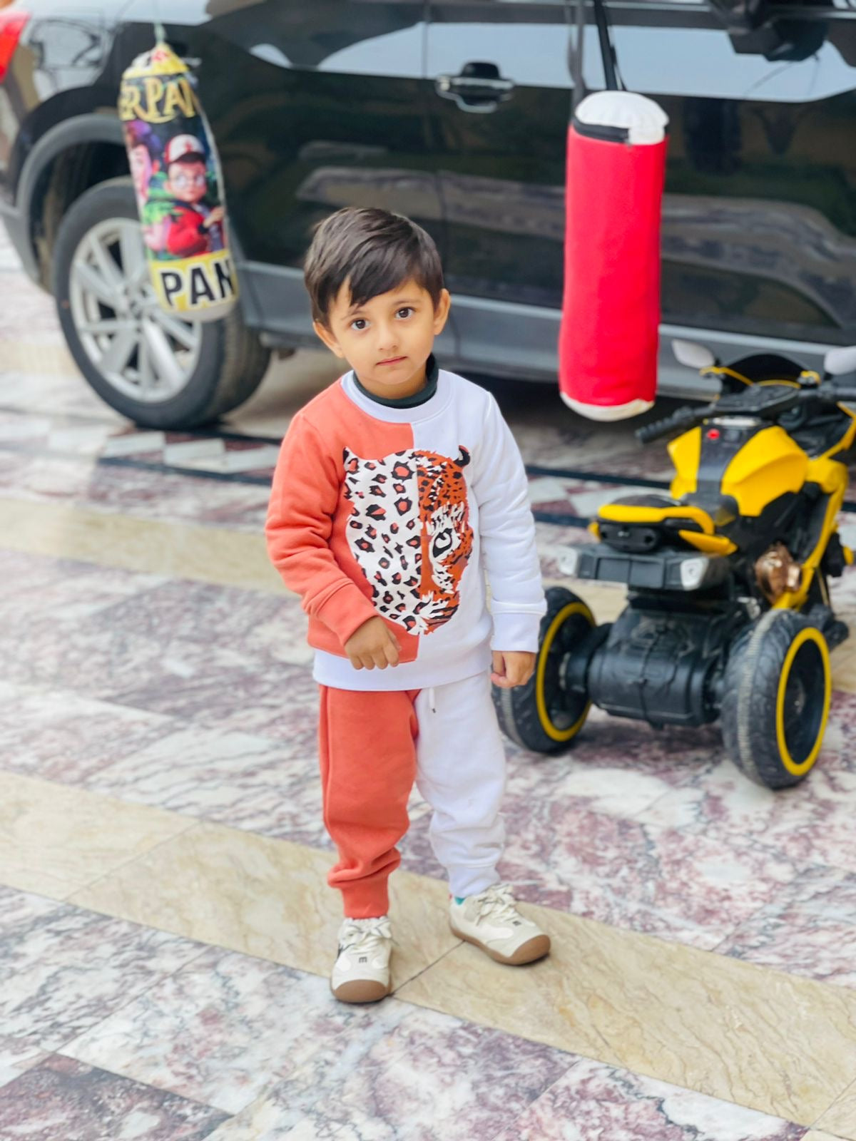 LEOPARD PANNEL FLEECE PAIR