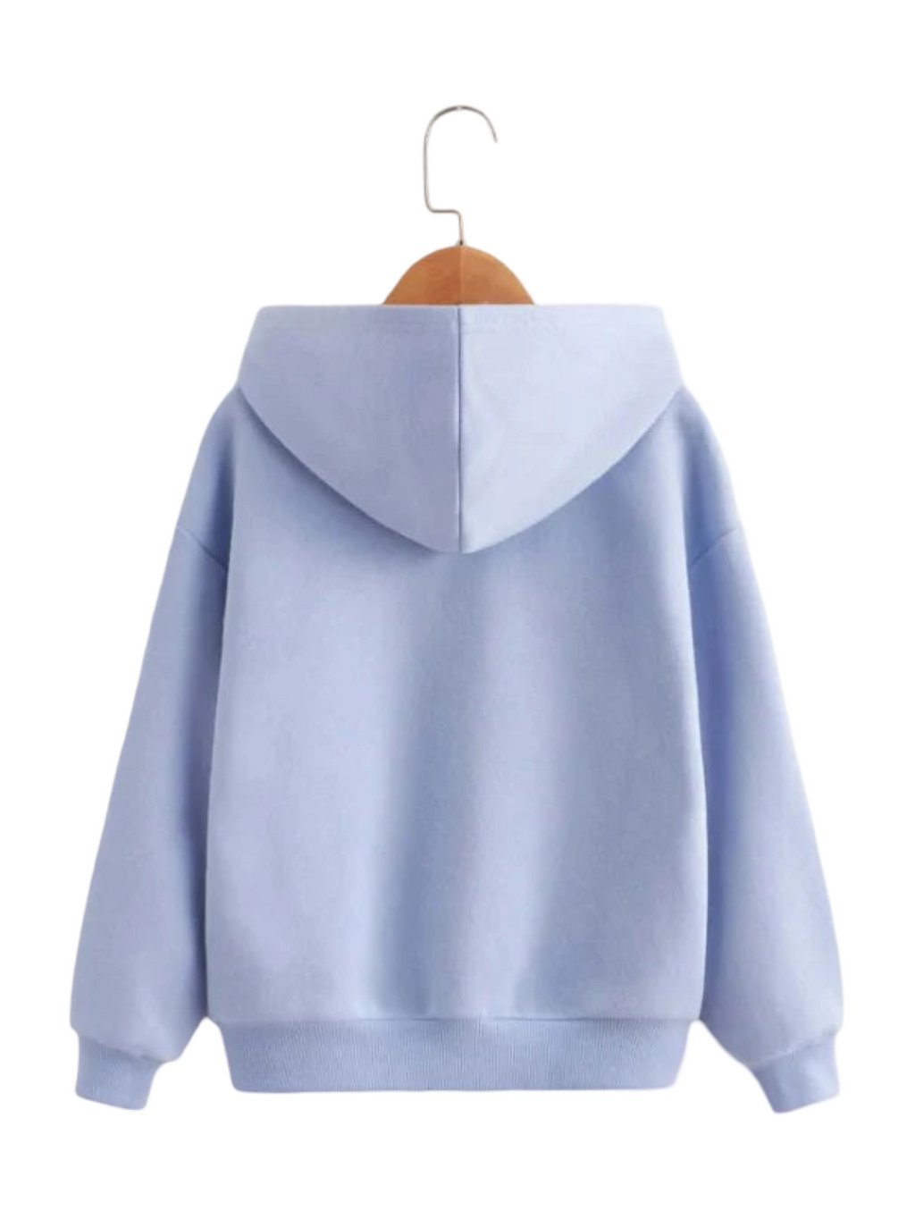 BLUE BEAR HEART FLEECE HOODIE