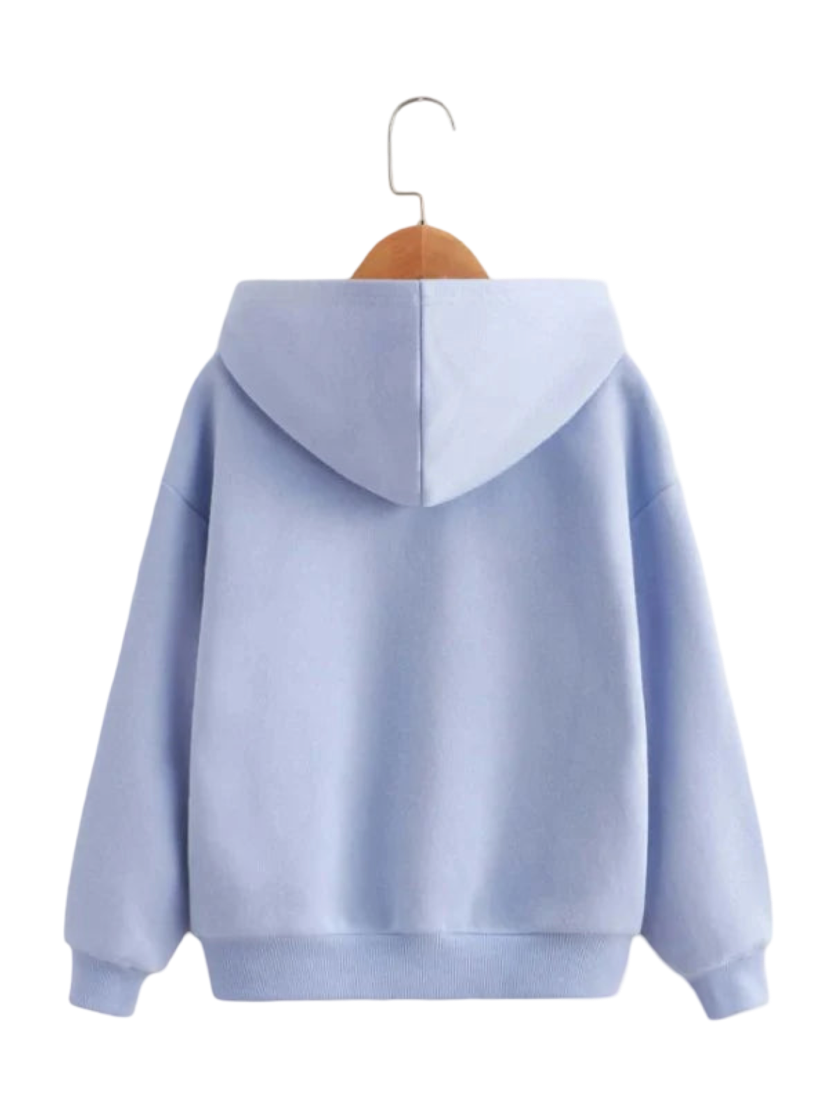 BLUE BEAR HEART FLEECE HOODIE