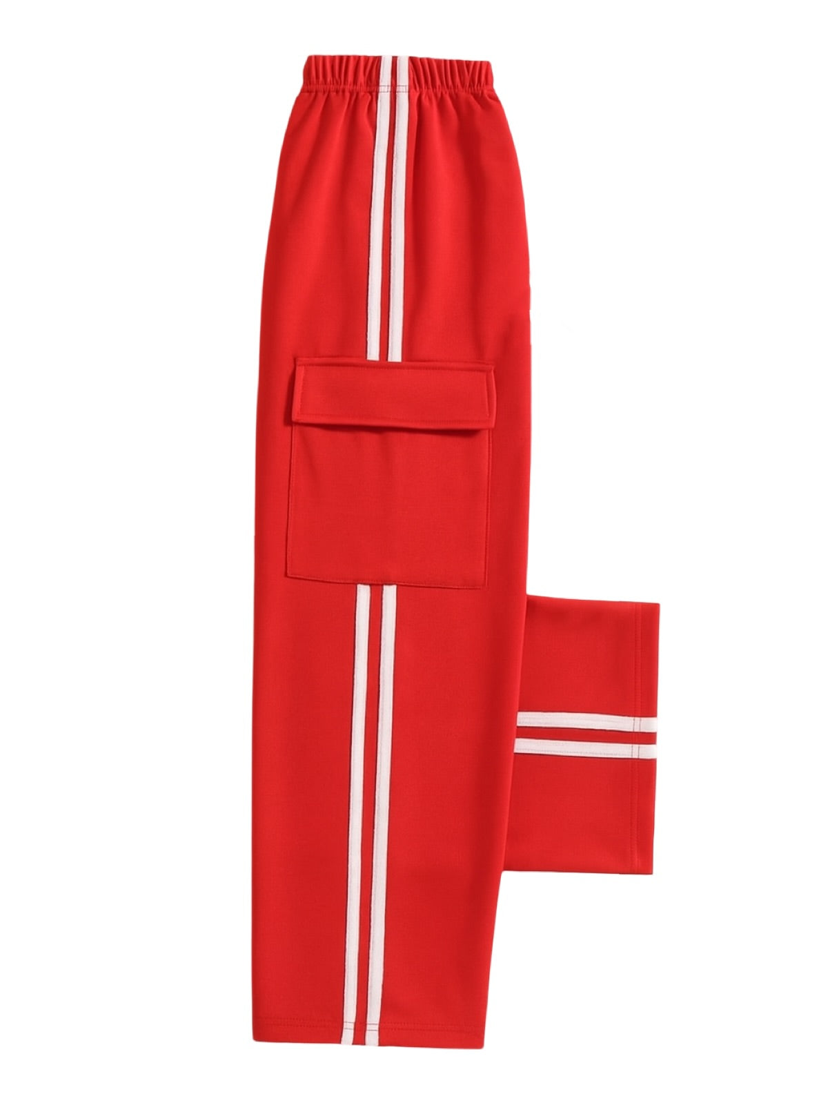 RED CARGO FLEECE TROUSER