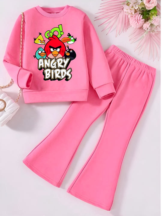 ANGRY BIRDS WIDE LEG FLEECE PAIR