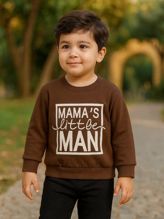 BROWN MAMA’S LITTLE MAN FLEECE SWEATSHIRT