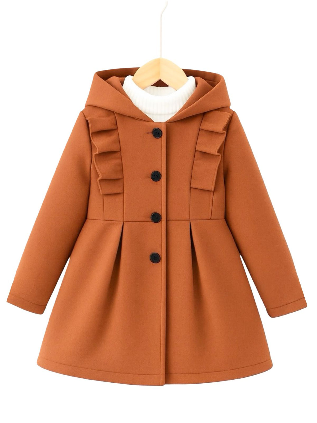 RUST PRINCESS FLEECE COAT