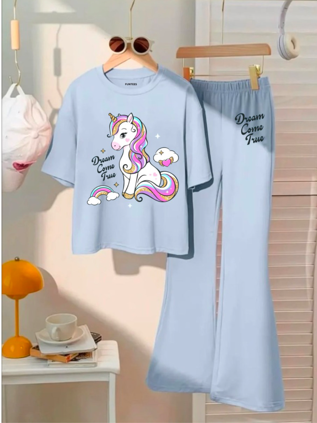 SKY UNICORN WIDE LEG SUMMER SET