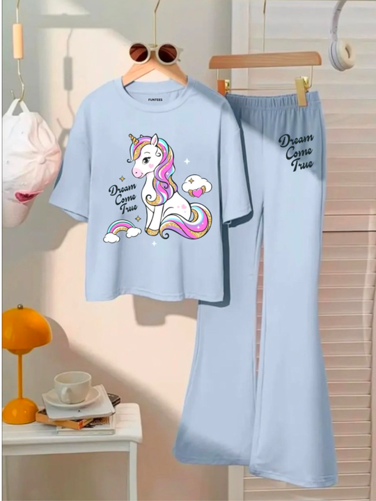 SKY UNICORN WIDE LEG SUMMER SET